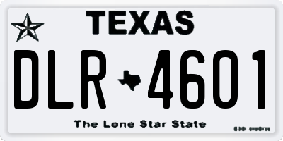 TX license plate DLR4601