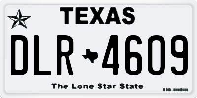 TX license plate DLR4609
