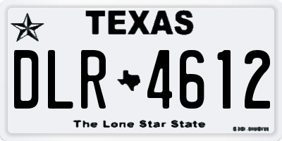 TX license plate DLR4612