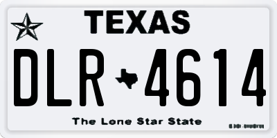 TX license plate DLR4614
