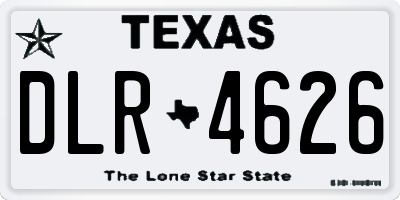 TX license plate DLR4626