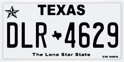 TX license plate DLR4629