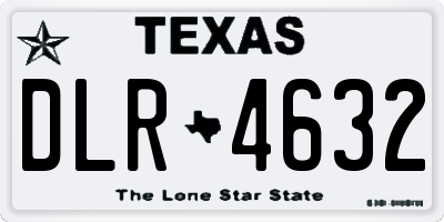 TX license plate DLR4632