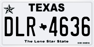 TX license plate DLR4636