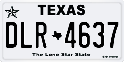 TX license plate DLR4637