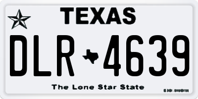 TX license plate DLR4639