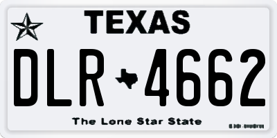 TX license plate DLR4662