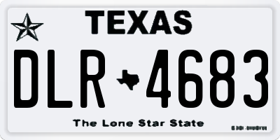 TX license plate DLR4683
