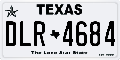 TX license plate DLR4684