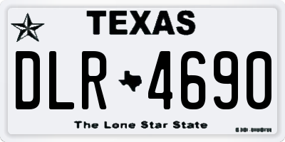 TX license plate DLR4690