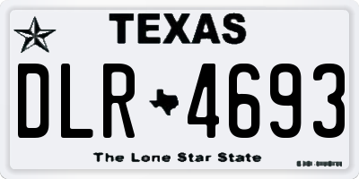 TX license plate DLR4693