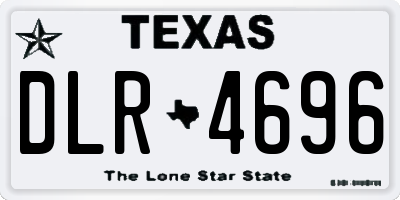 TX license plate DLR4696