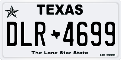 TX license plate DLR4699