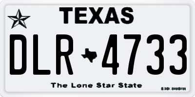 TX license plate DLR4733