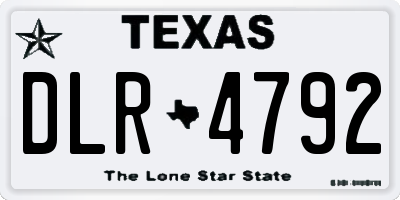 TX license plate DLR4792