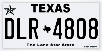TX license plate DLR4808