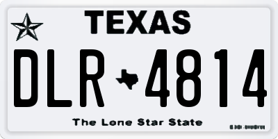 TX license plate DLR4814