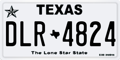 TX license plate DLR4824