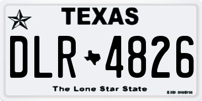 TX license plate DLR4826