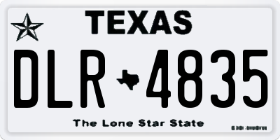 TX license plate DLR4835