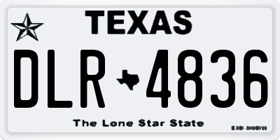 TX license plate DLR4836