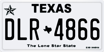 TX license plate DLR4866