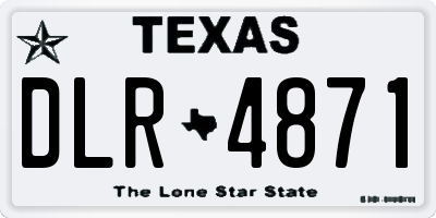 TX license plate DLR4871