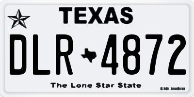 TX license plate DLR4872