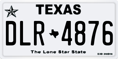 TX license plate DLR4876
