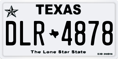 TX license plate DLR4878