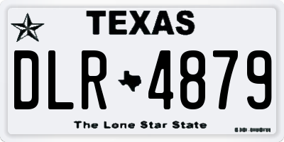 TX license plate DLR4879