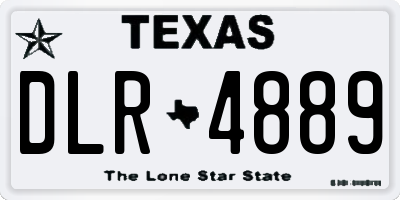 TX license plate DLR4889