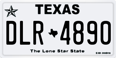 TX license plate DLR4890