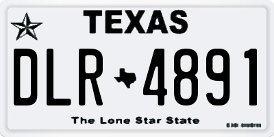 TX license plate DLR4891