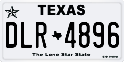 TX license plate DLR4896