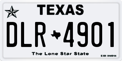 TX license plate DLR4901