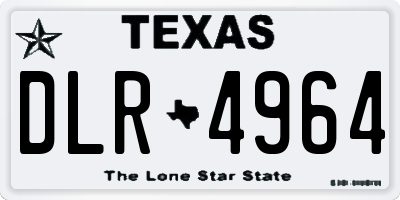 TX license plate DLR4964