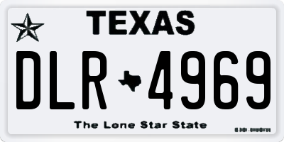 TX license plate DLR4969