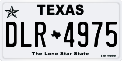 TX license plate DLR4975