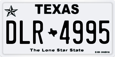 TX license plate DLR4995