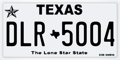 TX license plate DLR5004