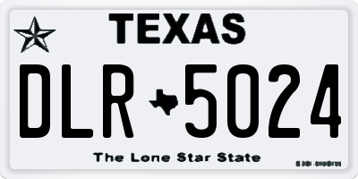 TX license plate DLR5024
