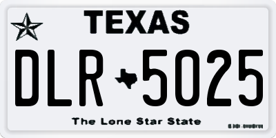 TX license plate DLR5025