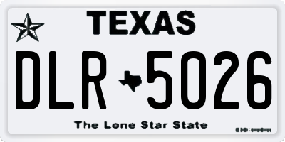 TX license plate DLR5026