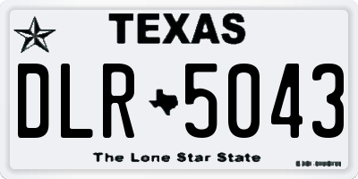 TX license plate DLR5043