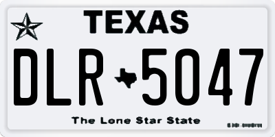 TX license plate DLR5047