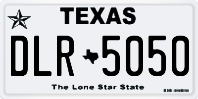 TX license plate DLR5050