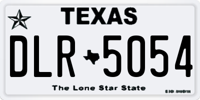 TX license plate DLR5054