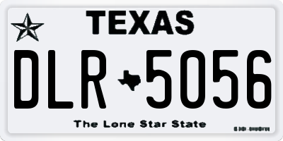 TX license plate DLR5056