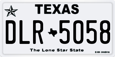 TX license plate DLR5058